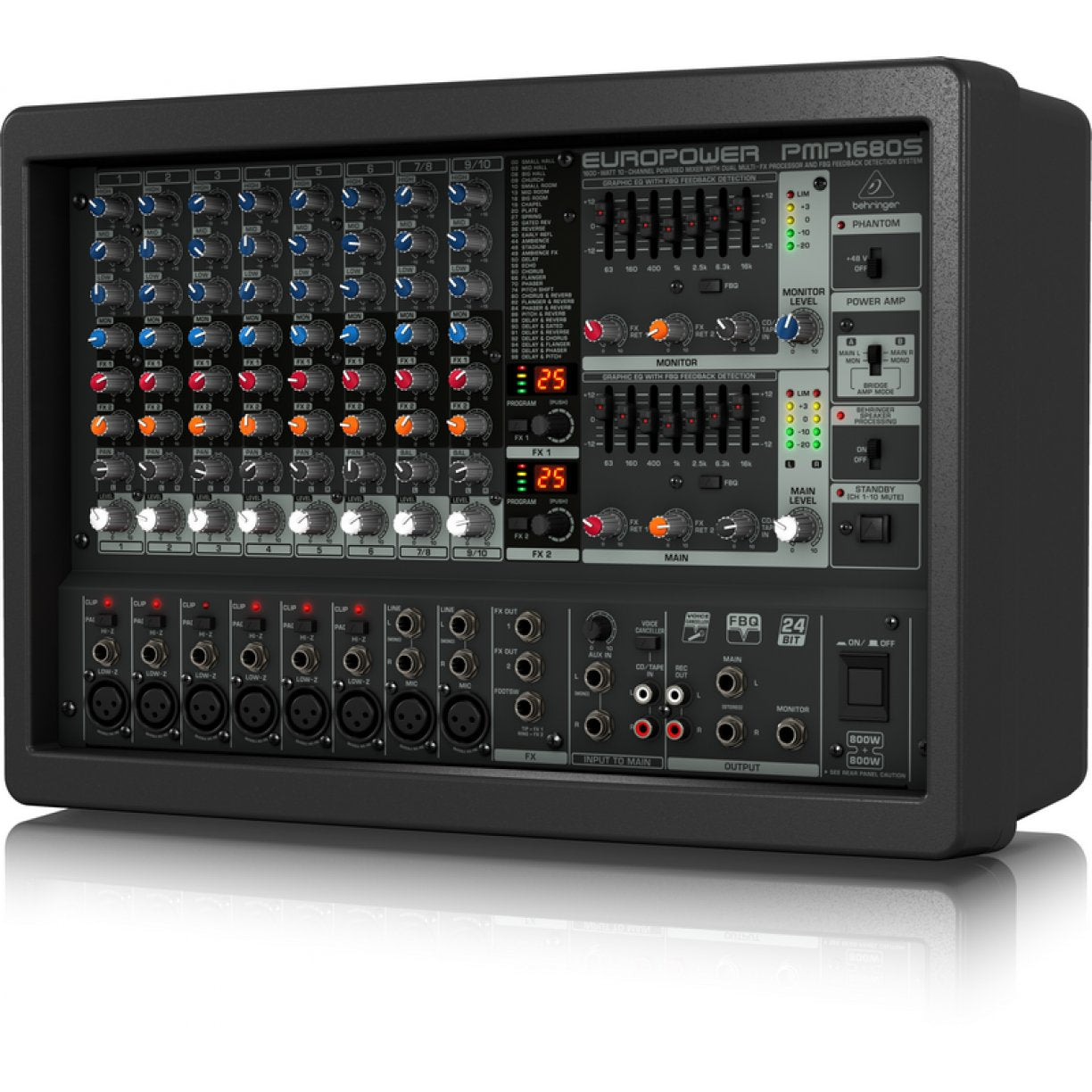 Behringer Europower PMP1680S 1600W 10 Channel Powered Mixer