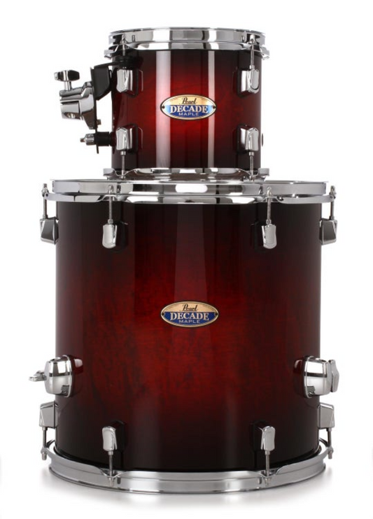 Pearl Decade Maple 2 Piece Shell Pack in Gloss Deep Red Burst