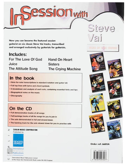 In Session With Steve Vai CD& Tab
