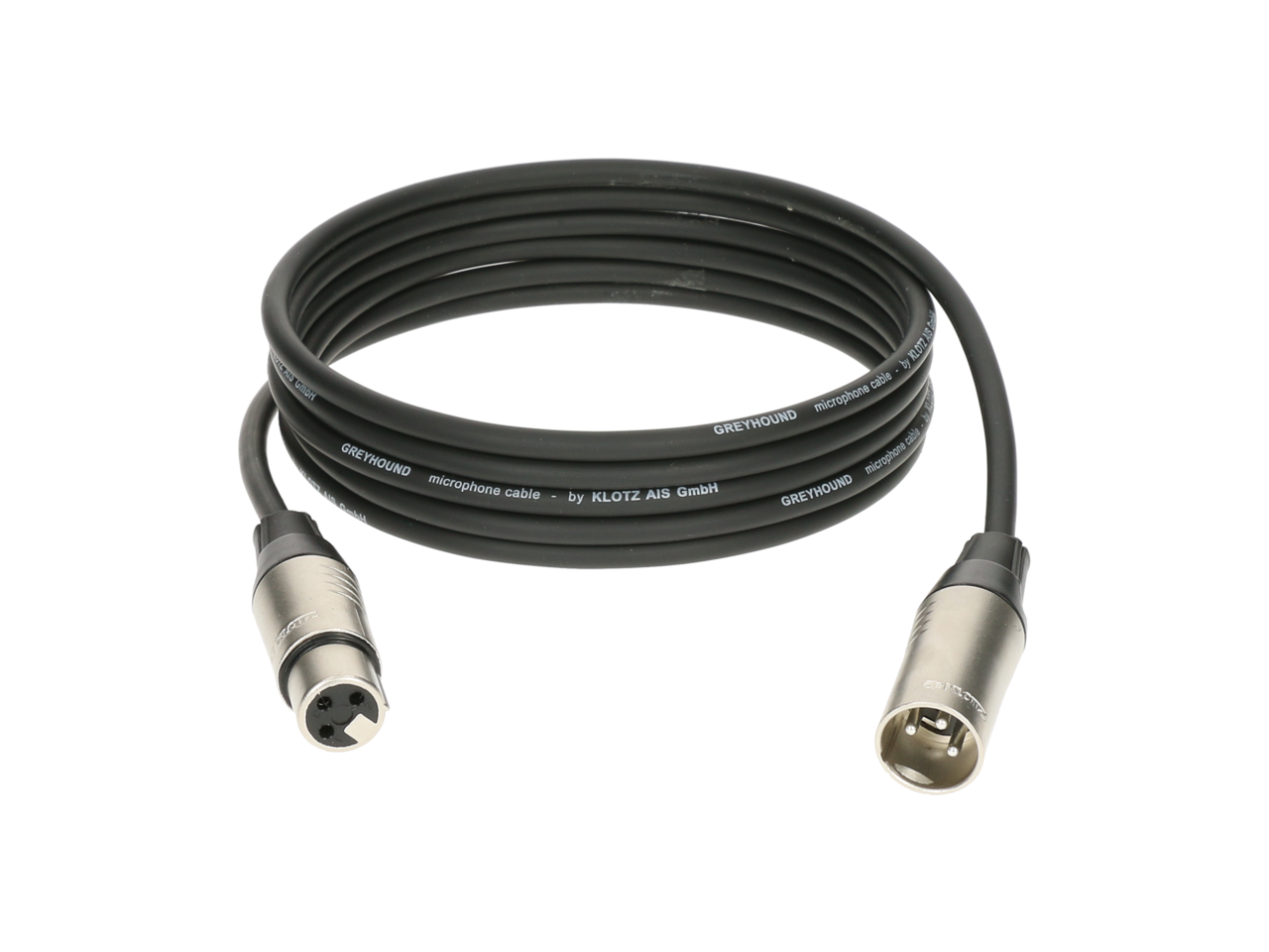 Klotz GRG1FM0300 GREYHOUND 3m Microphone Cable XLRF To XLRM