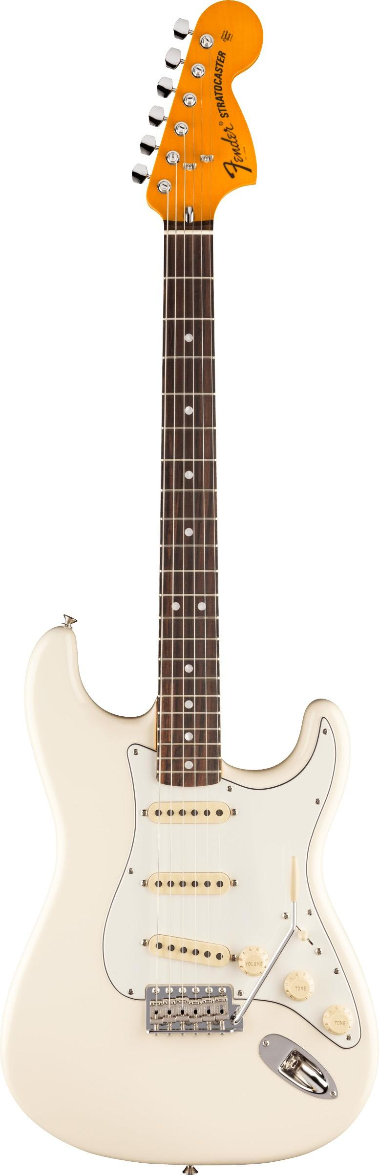 Fender American Vintage II 1973 Stratocaster, Maple Fingerboard Electric Guitar in Olympic White