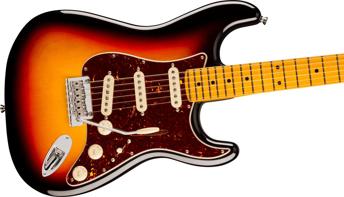 Fender American Professional Stratocaster, Maple Fingerboard in 3-Color Sunburst