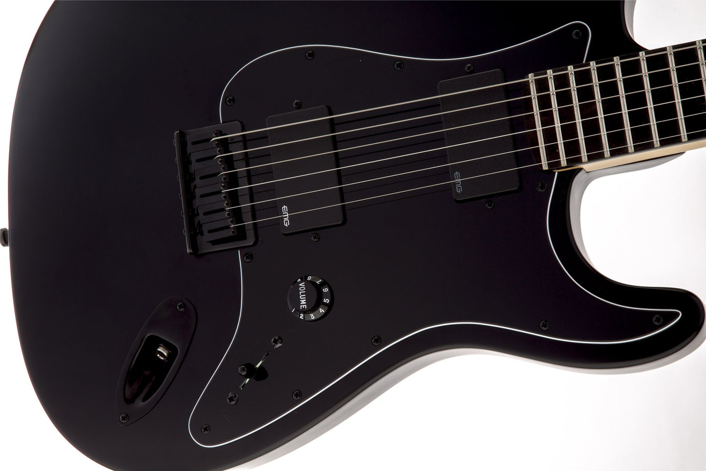 Fender Jim Root Stratocaster, Ebony Fingerboard in Flat Black