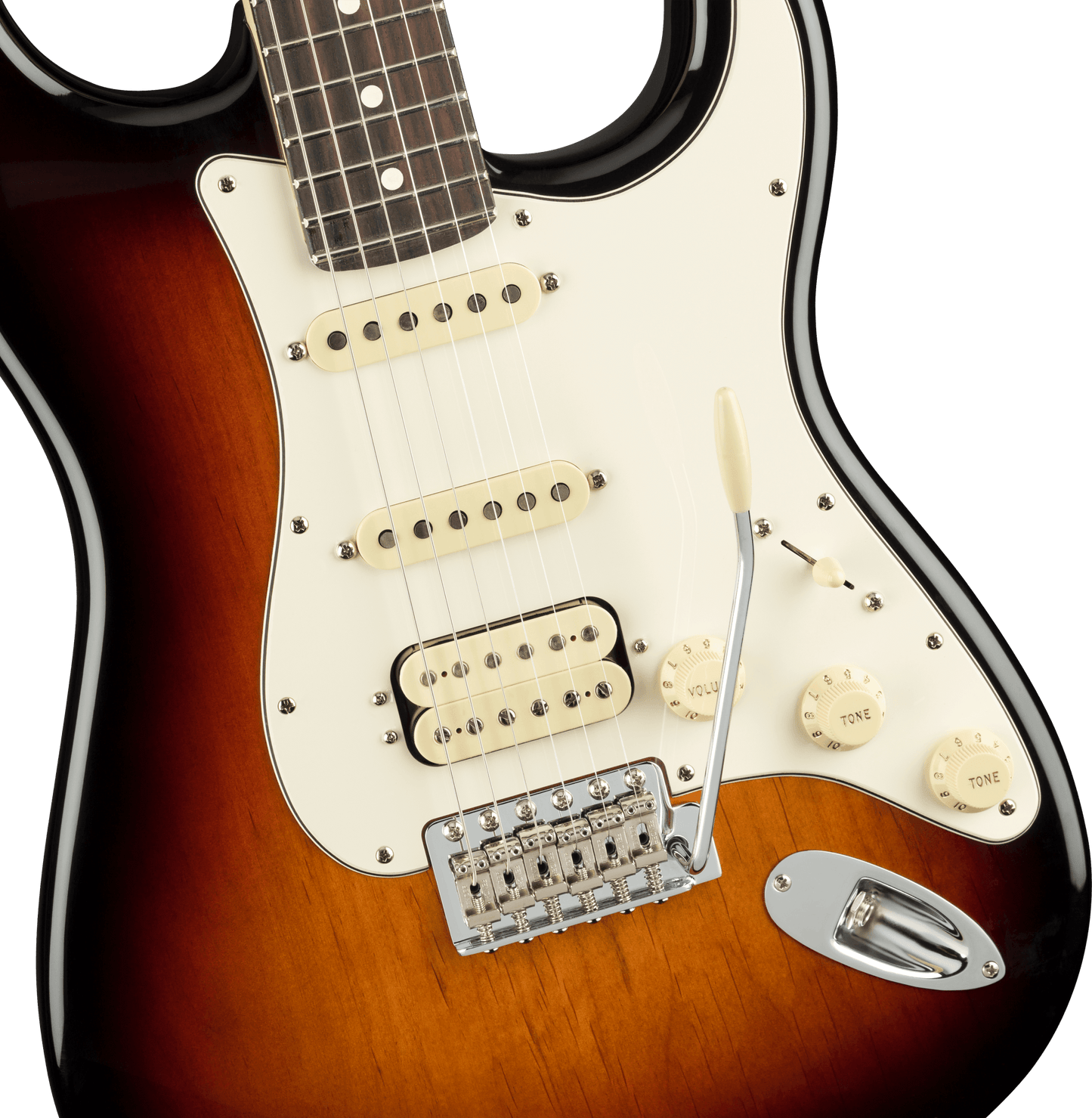 Fender American Performer Stratocaster HSS in 3 Color Sunburst