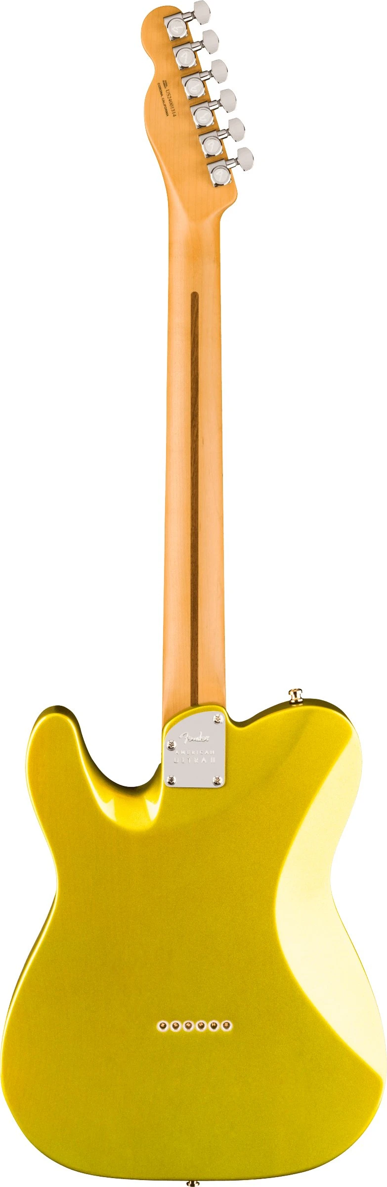 Fender American Ultra II Telecaster Electric Guitar, Ebony Fingerboard in Solar Flare