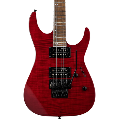 ESP LTD M 200FM Electric Guitar in See Thru Red
