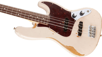 Fender Flea Jazz Bass, Rosewood Fingerboard in Roadworn Shell Pink