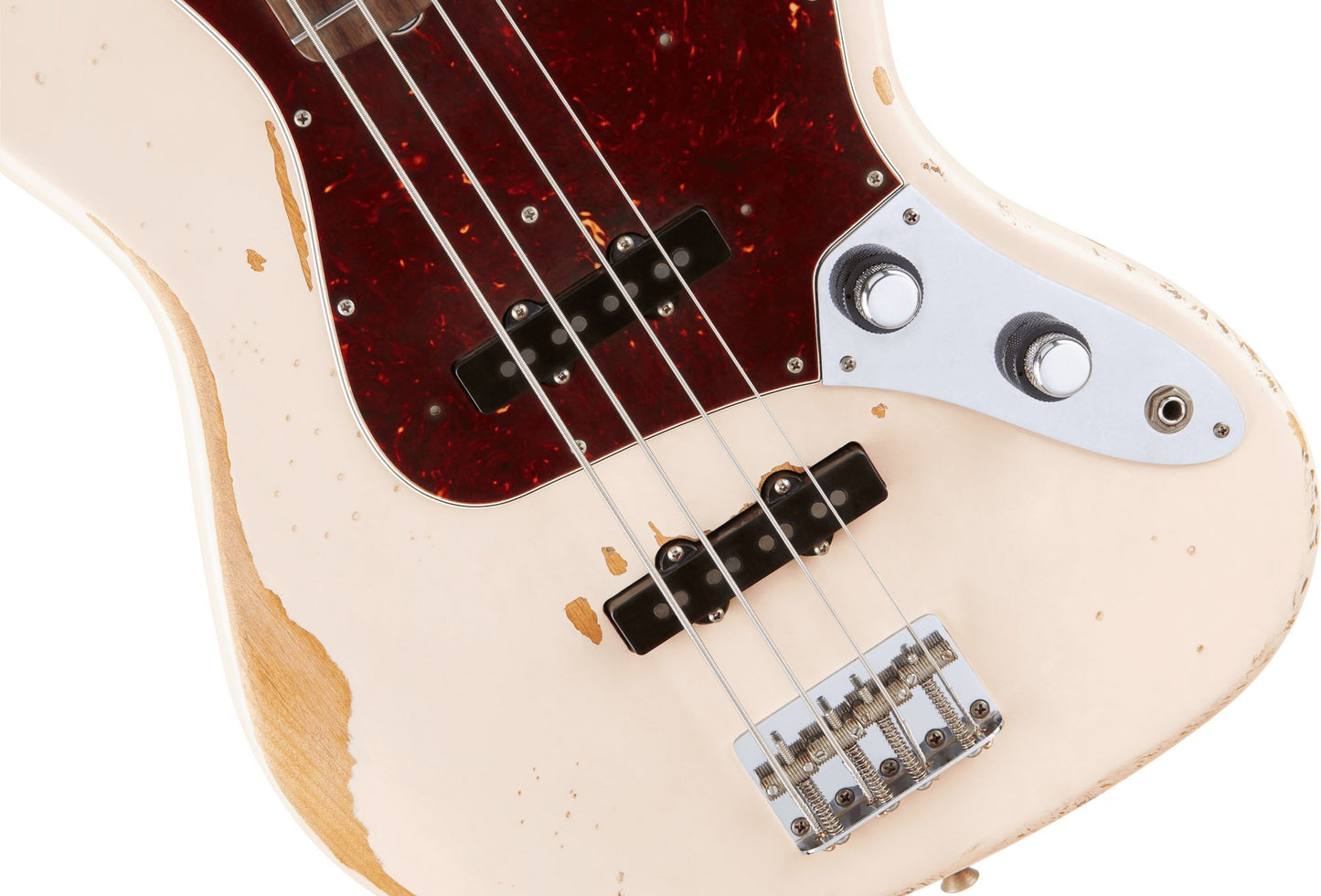 Fender Flea Jazz Bass, Rosewood Fingerboard in Roadworn Shell Pink