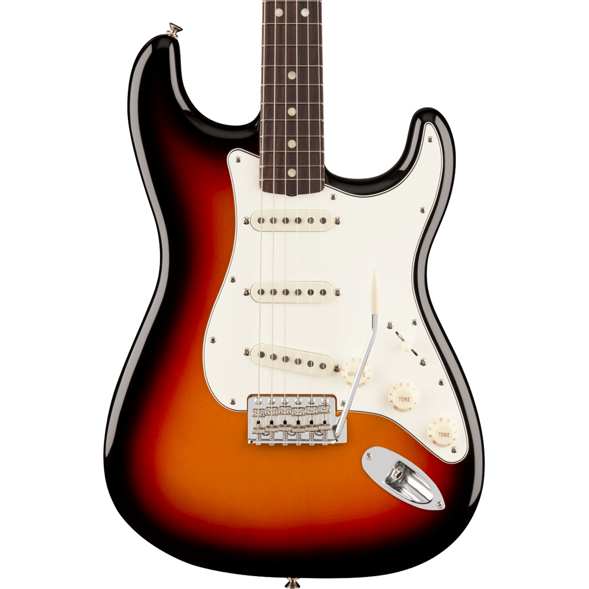 Fender Vintera III Late '60s Stratocaster Electric Guitar, Rosewood Fingerboard in 3-Color Sunburst