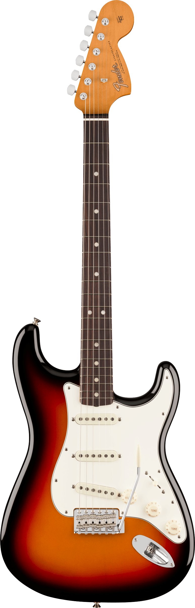 Fender Vintera III Late '60s Stratocaster Electric Guitar, Rosewood Fingerboard in 3-Color Sunburst