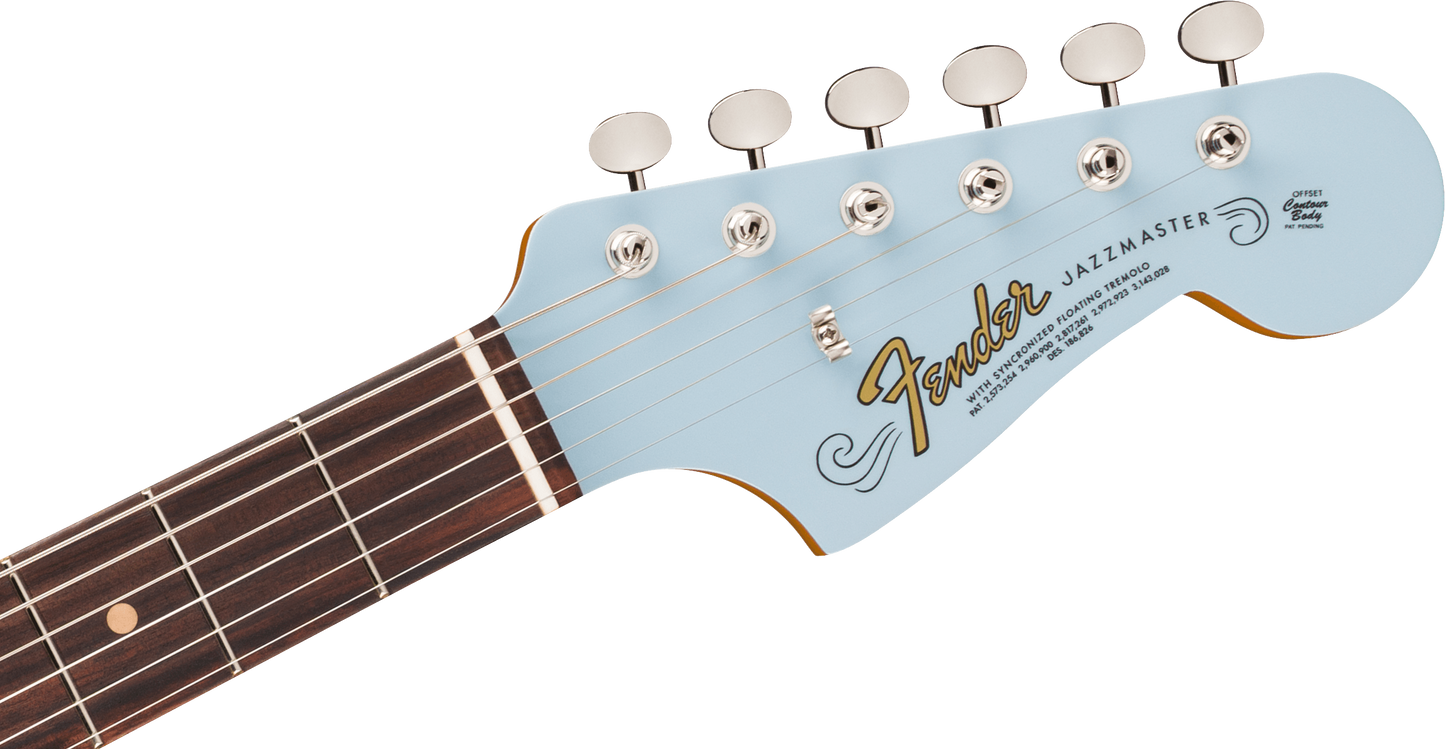 Fender Vintera III Mid '60s Jazzmaster Electric Guitar, Rosewood Fingerboard in Sonic Blue