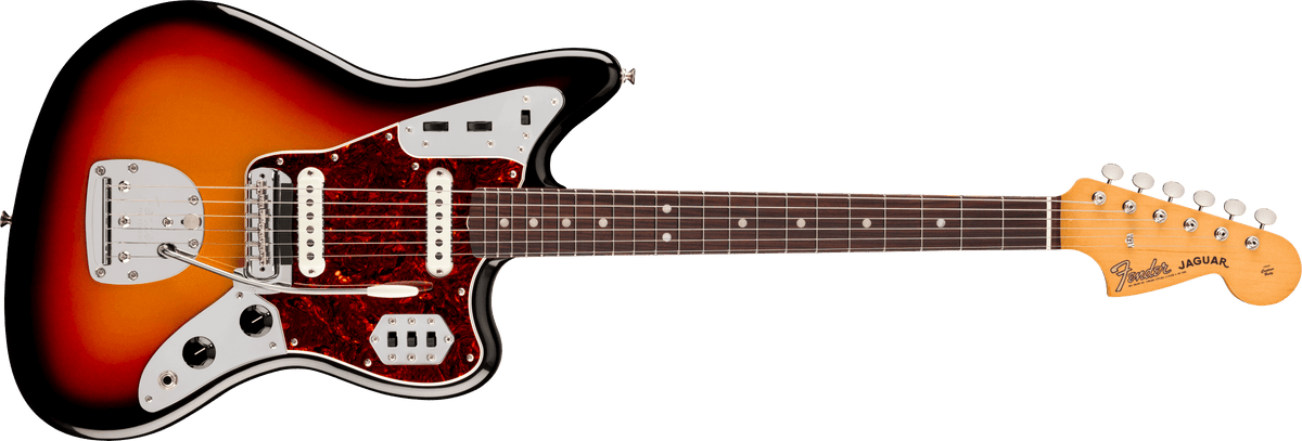 Fender Vintera III Mid '60s Jaguar, Rosewood Fingerboard in 3-Color Sunburst