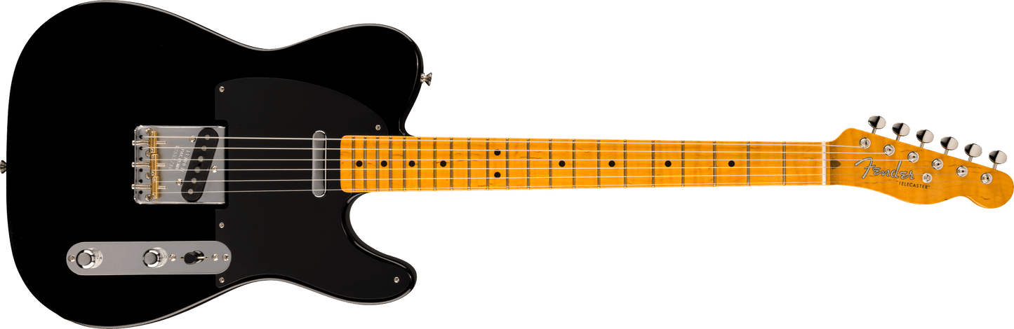 Fender American Vintage II 1951 Telecaster, AAA Flame Maple Neck, Maple Fingerboard, Black
