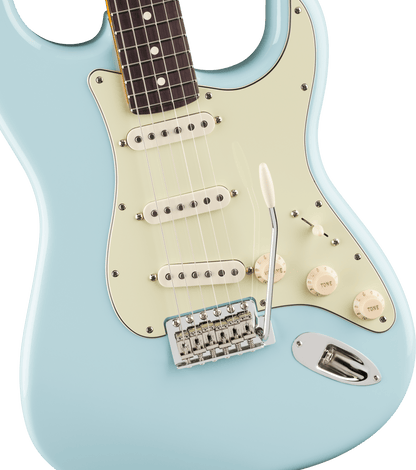 Fender Limited Edition American Professional Classic Stratocaster featuring Fender Silent System, Rosewood Fingerboard in  Daphne Blue