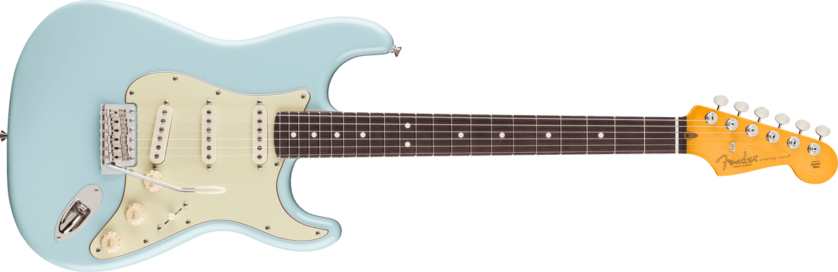 Fender Limited Edition American Professional Classic Stratocaster featuring Fender Silent System, Rosewood Fingerboard in  Daphne Blue