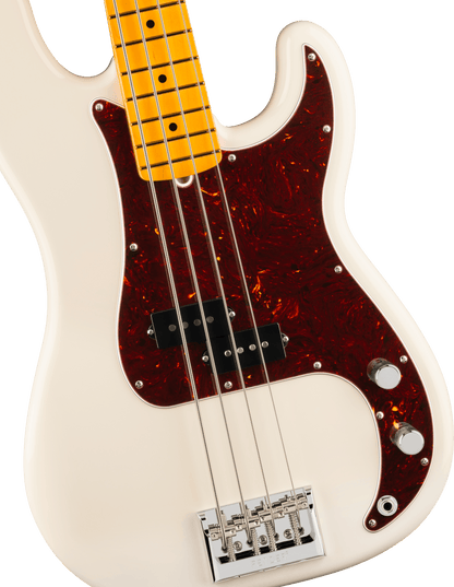 Fender American Professional Precision Bass, Maple Fingerboard in Olympic White