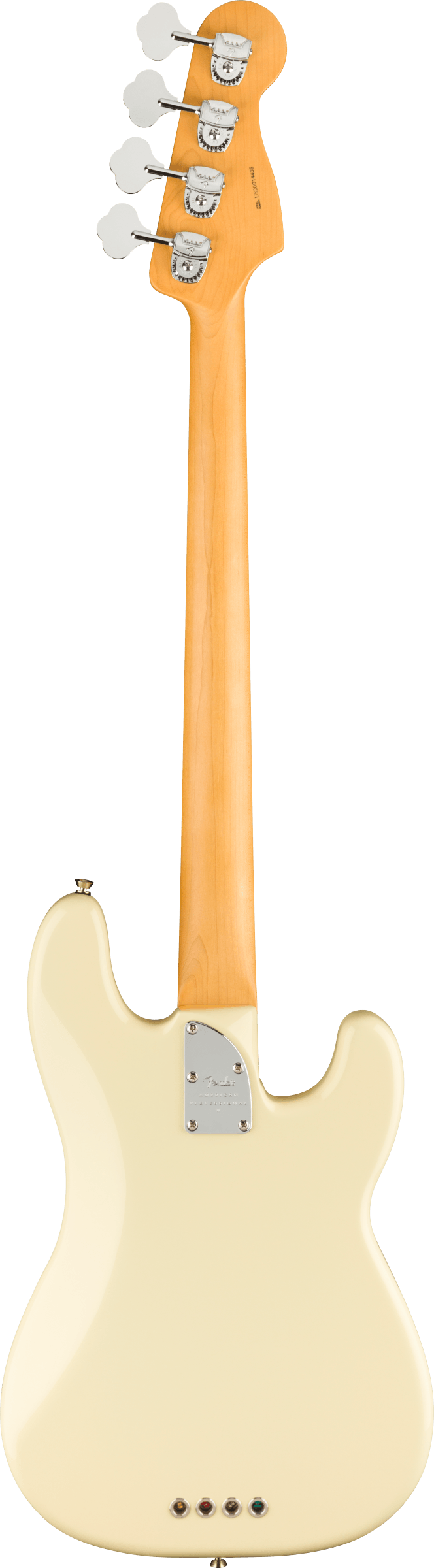 Fender American Professional II Precision Left Hand Bass Guitar, Rosewood Fingerboard in Olympic White