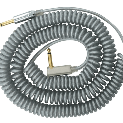 VOX VCC 9m Vintage Coiled Guitar Cable in Silver