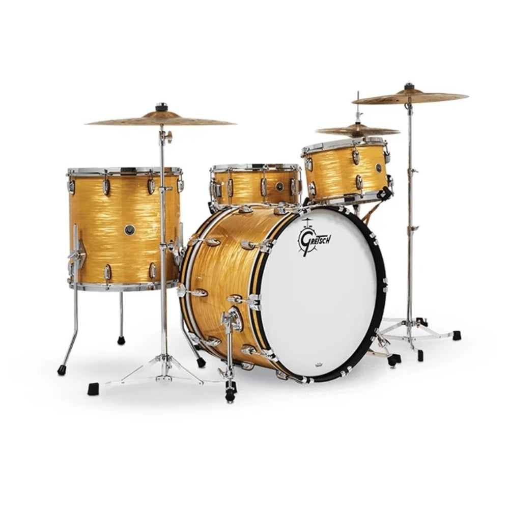 Gretsch Drums Brooklyn Series 3 Piece Shell Pack (20BD,12T, 14FT) in Antique Oyster Nitron