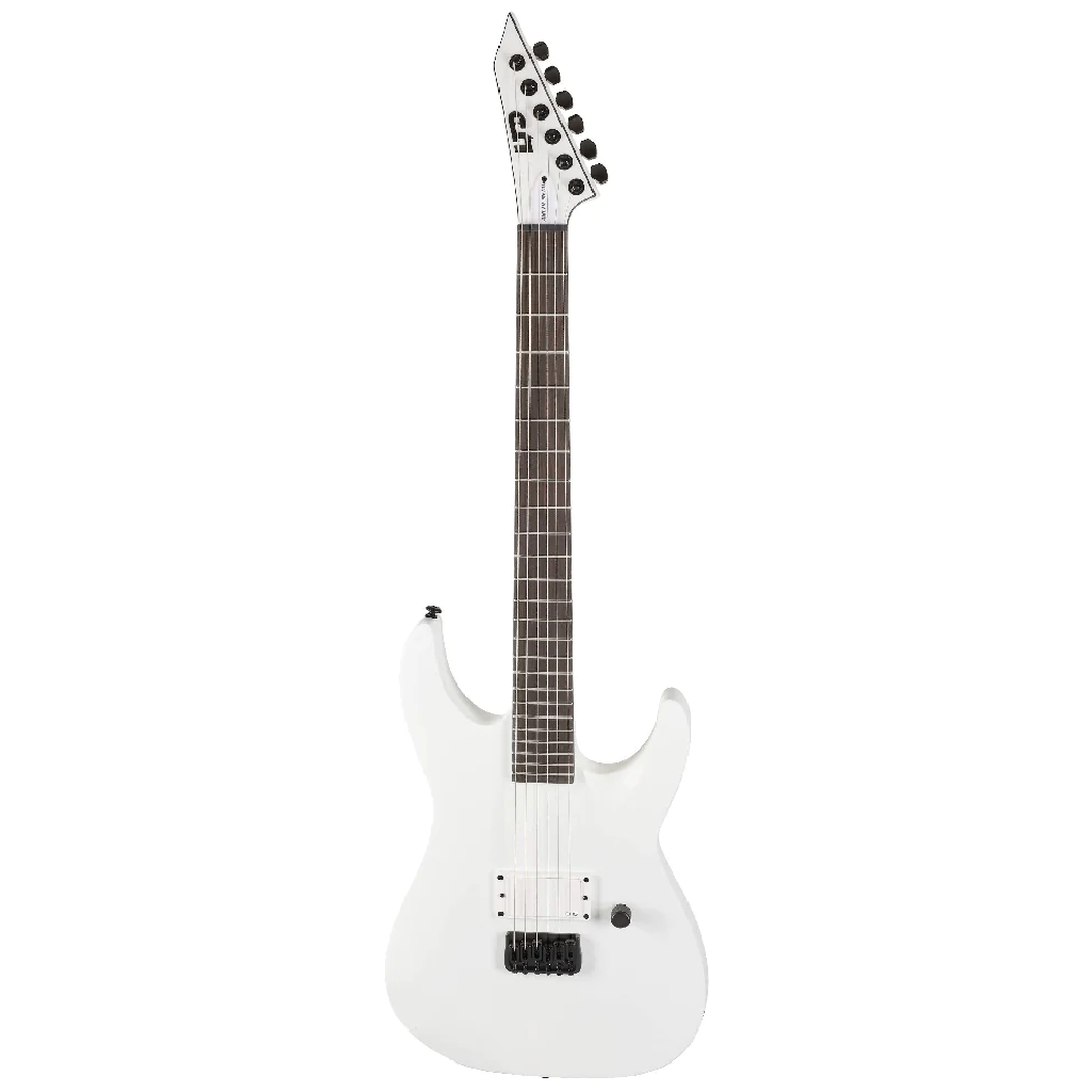 ESP LTD M HT Arctic Metal Electric Guitar in Snow White Satin