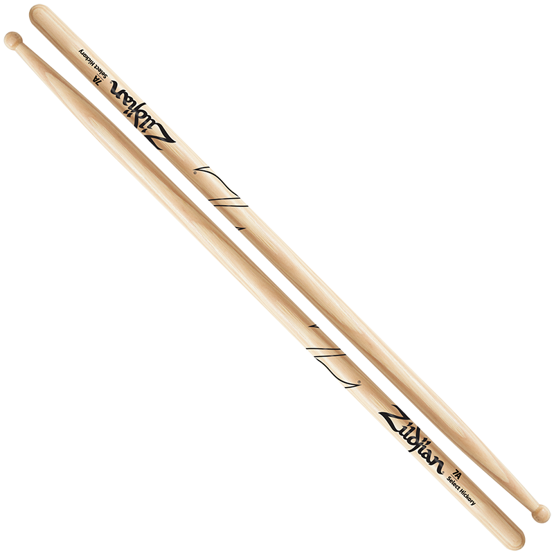 Zildjian Hickory Series 7A Wood Tip Drumsticks