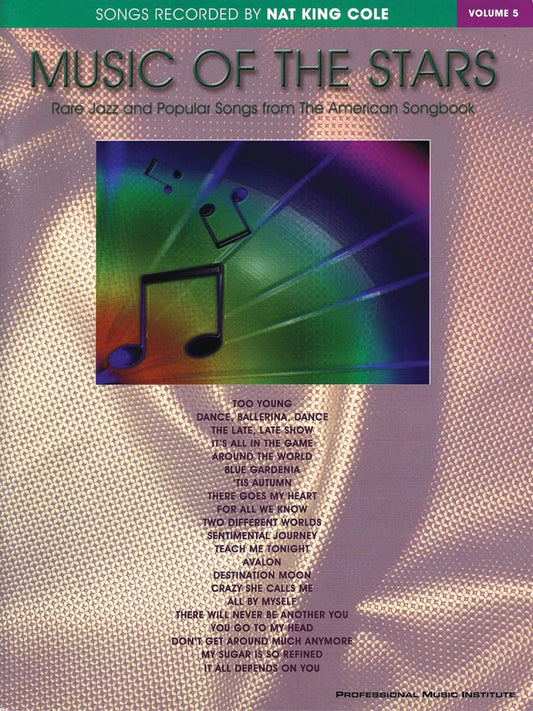 Music Of The Stars Volume 5 Nat King Cole PVG O/P
