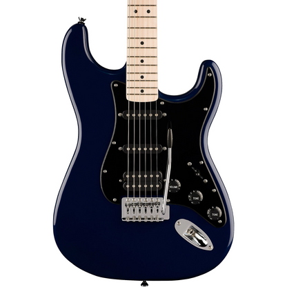 Squier Squier Sonic Stratocaster HSS Electric Guitar, Maple Fingerboard in Midnight Blue