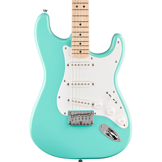 Squier Squier Sonic Stratocaster HT Electric Guitar, Maple Fingerboard in Sea Foam Green