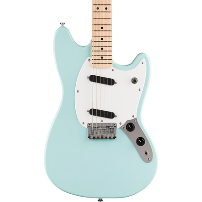 Squier Sonic Mustang Electric Guitar, Maple Fingerboard in Daphne Blue