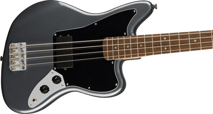 Squier Affinity Series Jaguar Bass H , Laurel Fingerboard in Charcoal Frost Metallic