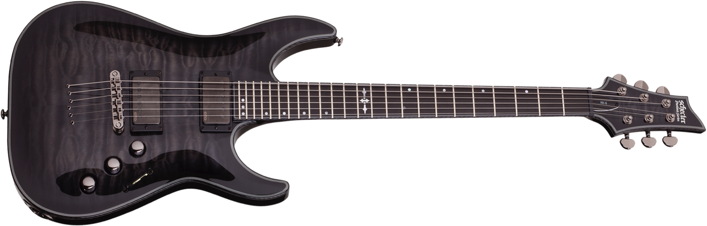 Schecter Hellraiser Hybrid C 1 in Trans Black Burst