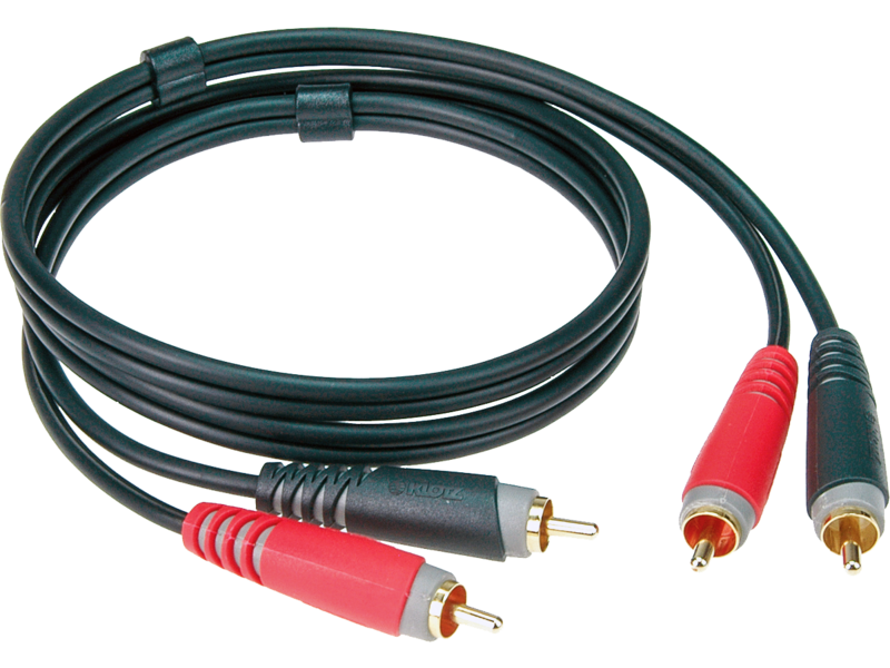 Klotz Pro Stereo Twin Cable with Straight RCA Plugs 3m
