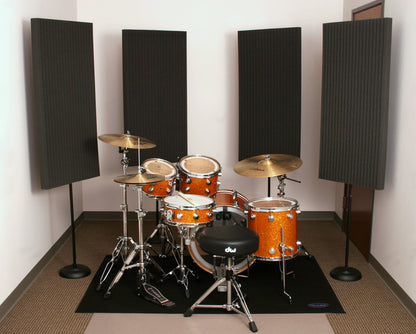 Auralex 3" ProMAX 2'x4' Panels in Charcoal 2 Stands