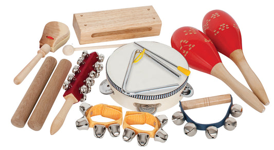 Mano Percussion 9 Piece Percussion Set and Bag