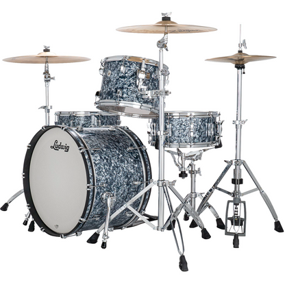 Ludwig NeuSonic FAB 3-Piece Shell Pack in Steel Blue Pearl