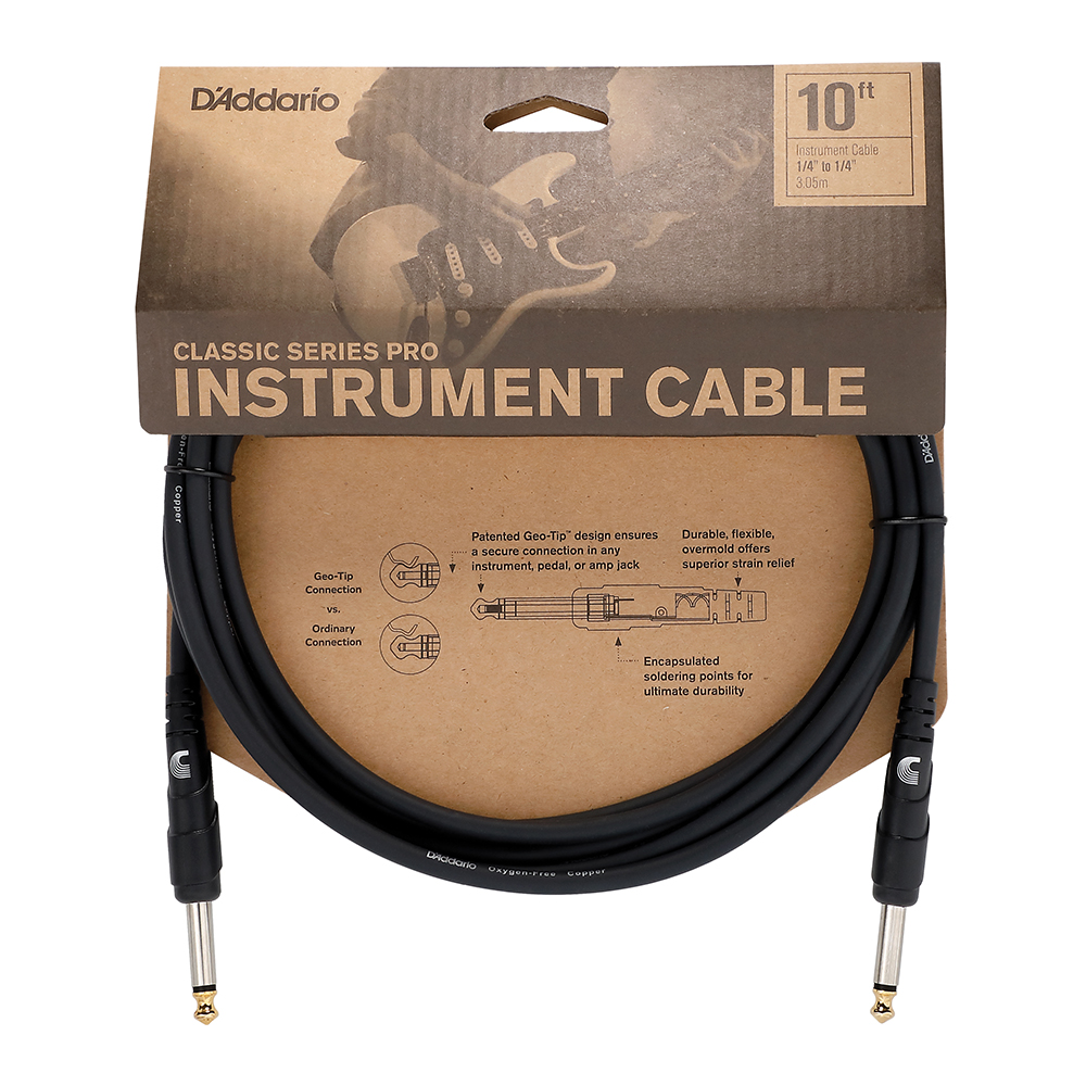 D'Addario Planet Waves 10' Classic Pro Guitar Cable