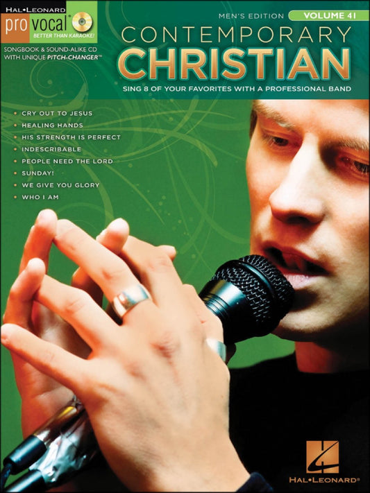 Contemporary Christian Pro Vocal Men's Edition Volume 41 BK/CD