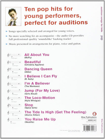 Audition Songs for Kids Pop BK/CD