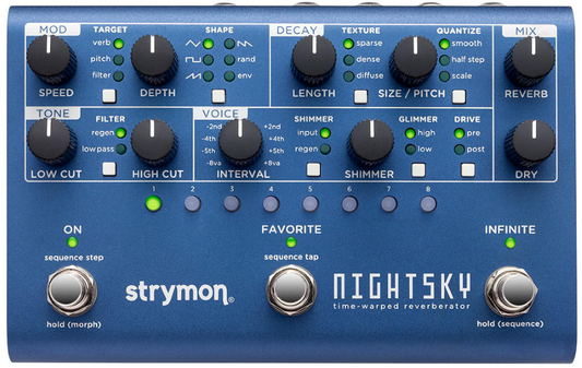 Strymon NightSky Time Warped Reverb Pedal
