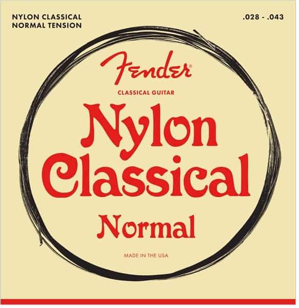 Fender 100 Classical Nylon Tie End Guitar Strings 28-43 Gauge