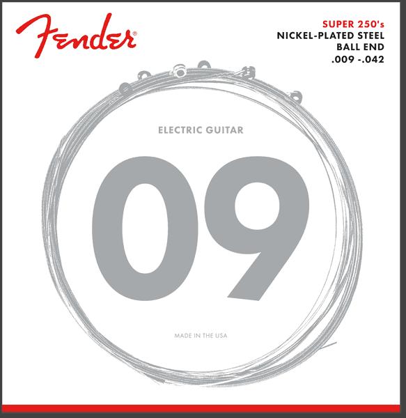 Fender Super 250's  09 Gauge Nickel-Plated Steel Strings