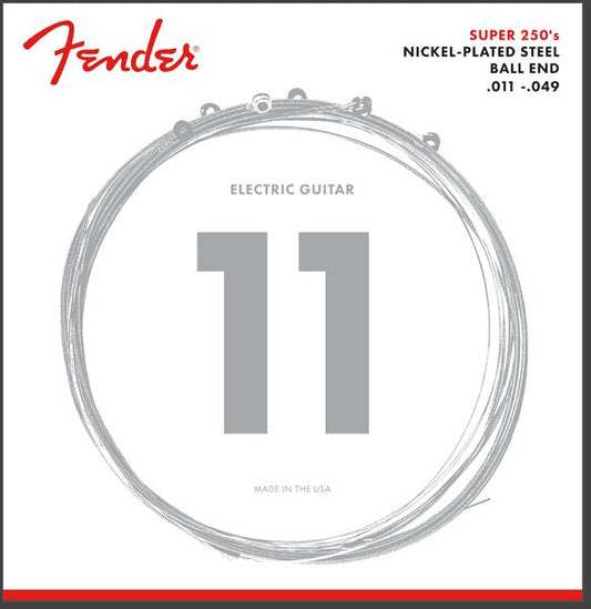 Fender Super 250's 11 Gauge Nickel Plated Steel Strings -