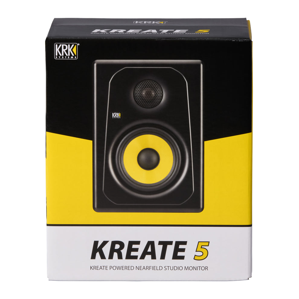 KRK Kreate 5 Active 5" Two-Way Studio Reference Monitor (Single) | EX-DEMO