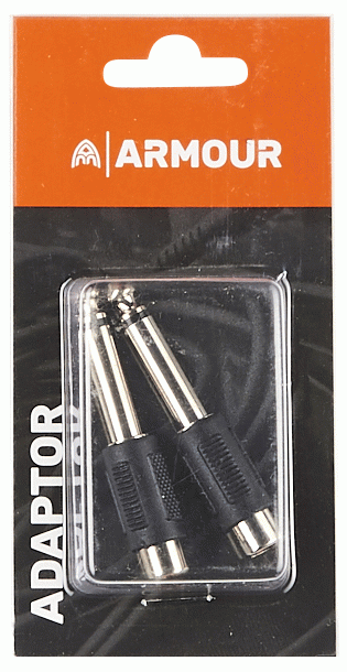 Armour ADAP3 RCA to 1/4 Mono Adapators 2 Pieces