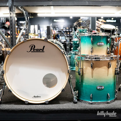 Pearl Masters Maple Complete 3-Piece Shell Pack in Aquamarine Fade