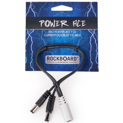 RockBoard Power Ace Current Doubler 2 x 2.1 x 5.5 mm Barrel Plug (parallel) to 2.1 x 5.5 mm Barrel Socket Y Cable