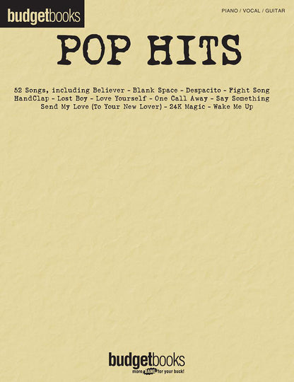 Pop Hits Budget Books PVG