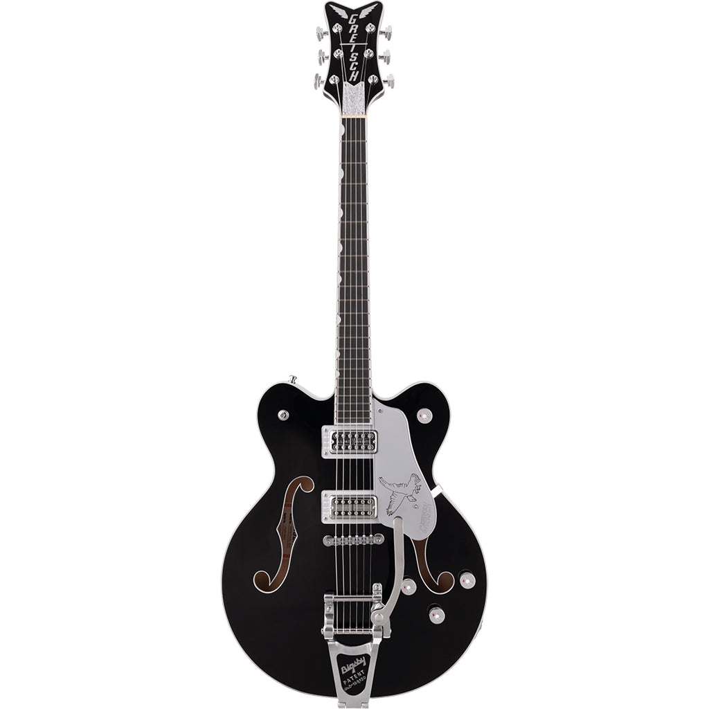 Gretsch G6636TSL Players Edition Silver Falcon Center Block Double Cut With String-Thru Bigsby® in Black