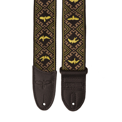 PRS Hootenanny Style 2" Strap Birds in Yellow
