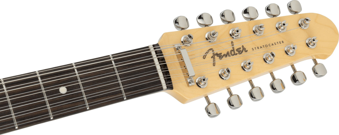 Fender MIJ Limited Stratocaster XII Electric Guitar, Rosewood Fingerboard in Olympic White